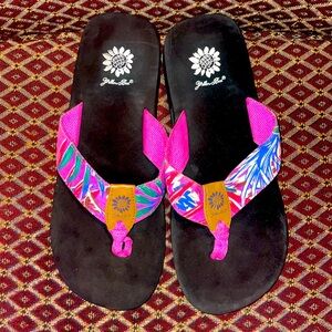 Yellow Box Flip Flops